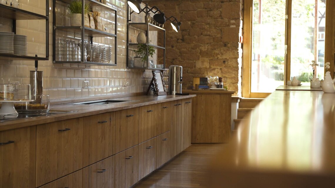 Breakfast area at the manor Hühnerhof Breakfast area at the manor Hühnerhof