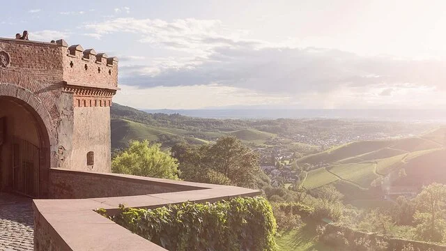 Blick vom Schloss Staufenberg Blick vom Schloss Staufenberg