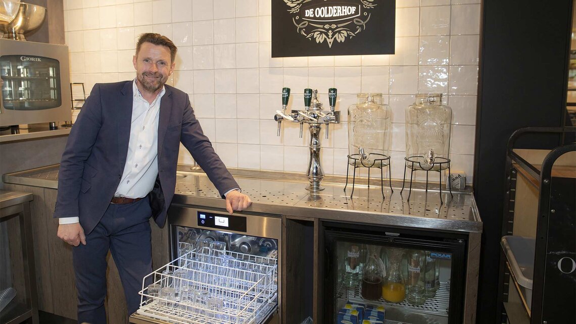 Hohes kulinarisches Niveau beim Ooldnerhof Einfach zu bedienende Spülmaschine.