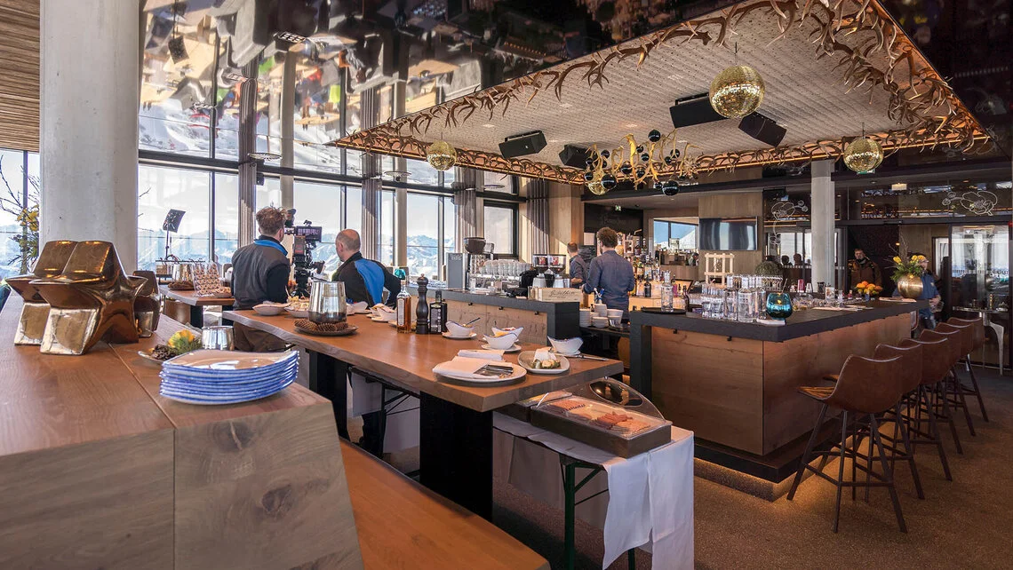 Interior of the restaurant Innenausstattung im Zillertal